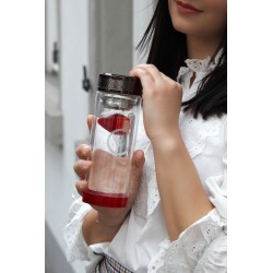 Energie-Thermo-Flasche aus Glas