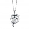 Energie-Schutz-Anhänger Delphin in 925 Silber