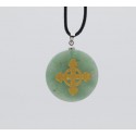 Schutzkreuz eingraviert 30mm aus Jade