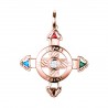 Schutzkreuz 585 Rotgold in 30 mm NEU