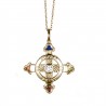Schutzkreuz 585 in 3D Gelbgold in 30 mm NEU