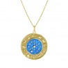 Schutzamulett "Sonnenuhr" 14K Gelbgold