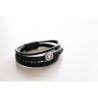 Lederarmband mit Energiekreis
