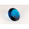 Lichtkristall 15cm rund Azurblau