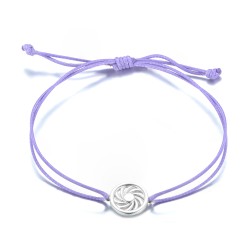 Energiekreis als Armband in 925 Silber in 7 Farben 11mm