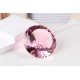 Lichtkristall 15cm rund Rosa