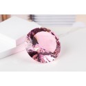 Lichtkristall 15cm rund Rosa