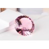 Lichtkristall 15cm rund Rosa