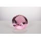 Lichtkristall 15cm rund Rosa