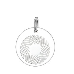 Energiekreis eingraviert 18mm in Silber 925