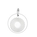 Energiekreis eingraviert 18mm in Silber 925