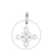 Schutzkreuz Anhänger eingraviert 18mm in Silber 925