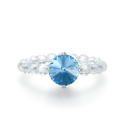 Chakrenschutz Ring in 7 Farben aus 925 Silber