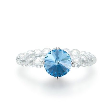 Chakrenschutz Ring in 7 Farben aus 925 Silber