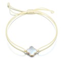 Kleeblatt als Armband in Gelbgold 585 11mm