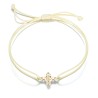 Schutzkreuz als Armband  in 585 Gelbgold 11mm
