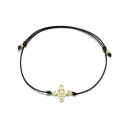 Schutzkreuz als Armband  in 11mm 585 Gelbgold