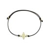 Schutzkreuz als Armband  in 11mm 585 Gelbgold