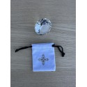 Stoffsäckchen aus robuster Baumwolle 7x6cm für die kleinen Kristalle bis 40mm