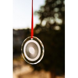 Energieglasscheibe 80 mm Facettenrand