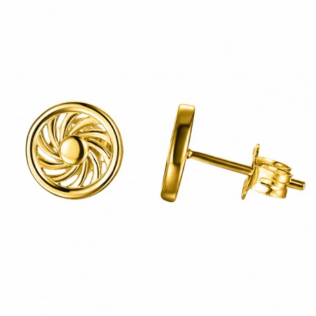 Energie-Schutz-Ohrstecker vergoldet