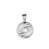 Energie-Schutz-Kreis 18mm Silber 925 Lücke
